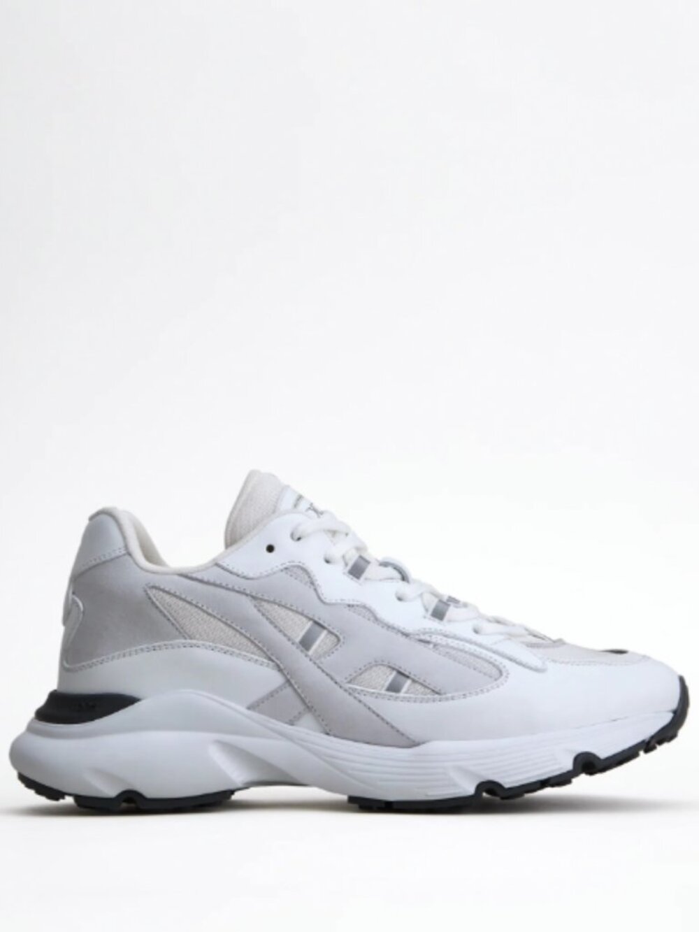 Tod's White Leather & Fabric Sneaker in Size 8